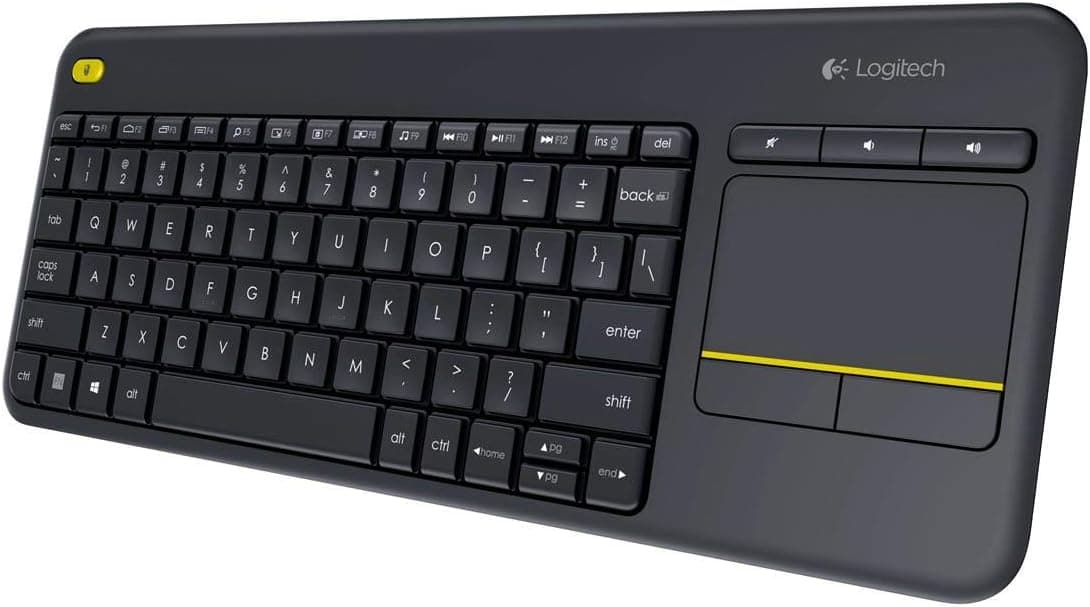 کیبورد بیسیم Logitech مدل K400 Plus با چیدمان QWERTY ترکی مشکی کیبورد بیسیم Logitech مدل K400 Plus با چیدمان QWERTY ترکی مشکی