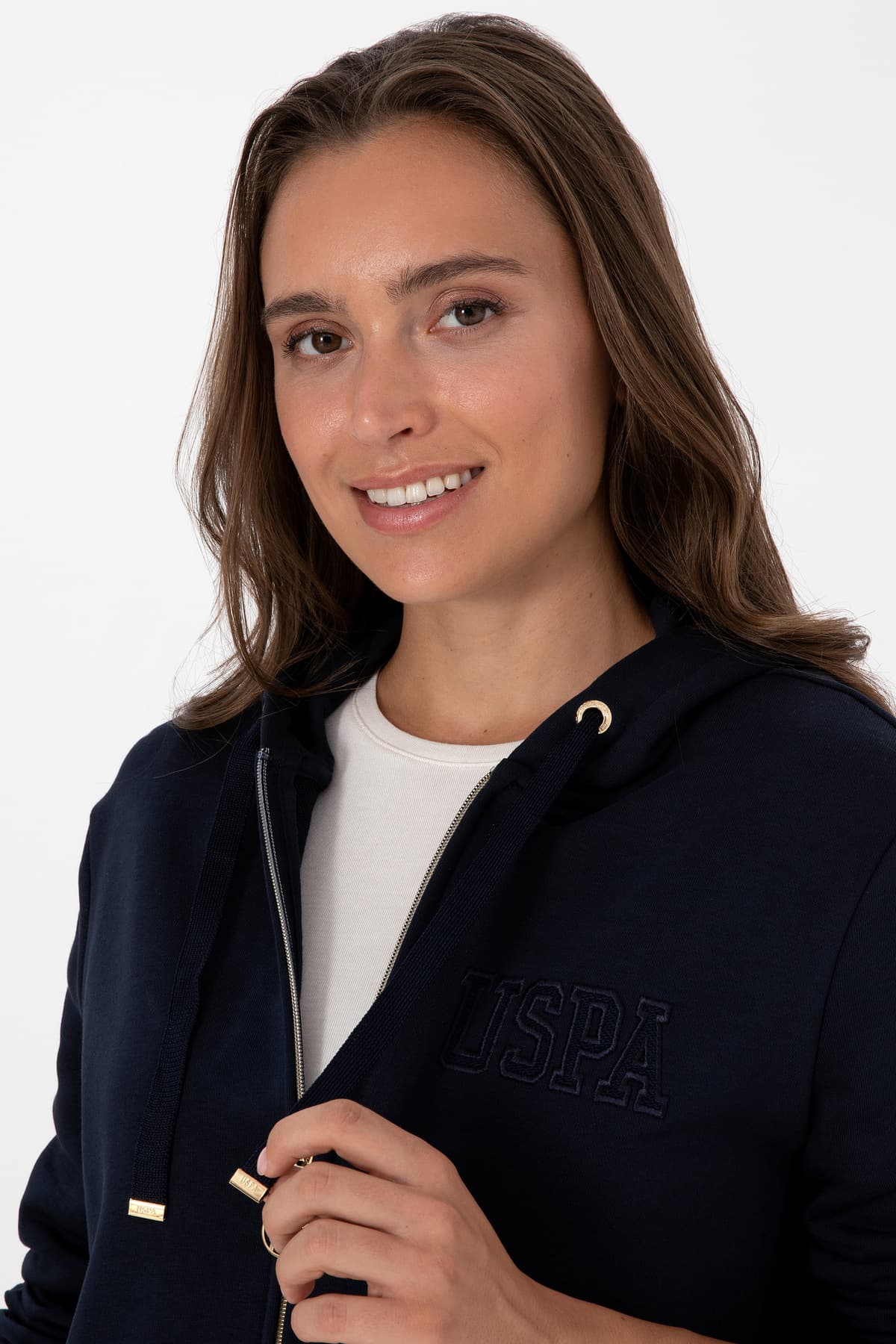 سویشرت زنانه U.S. Polo Assn. سرمهای زیپدار کاپوتدار مدل 50307714-VR033 سویشرت زنانه U.S. Polo Assn. سرمهای زیپدار کاپوتدار مدل 50307714-VR033