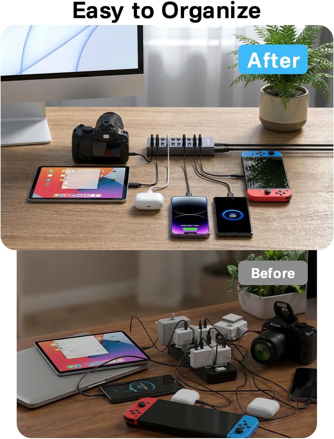 هاب ACASIS 10 پورت USB 3.2 با انتقال داده 10Gbps و آداپتور 48W هاب ACASIS 10 پورت USB 3.2 با انتقال داده 10Gbps و آداپتور 48W
