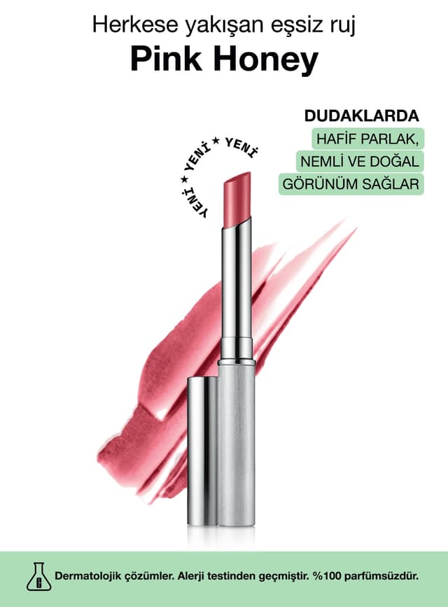 رژ لب Clinique براق سبک Almost Lipstick صورتی عسلی 1.9g رژ لب Clinique براق سبک Almost Lipstick صورتی عسلی 1.9g