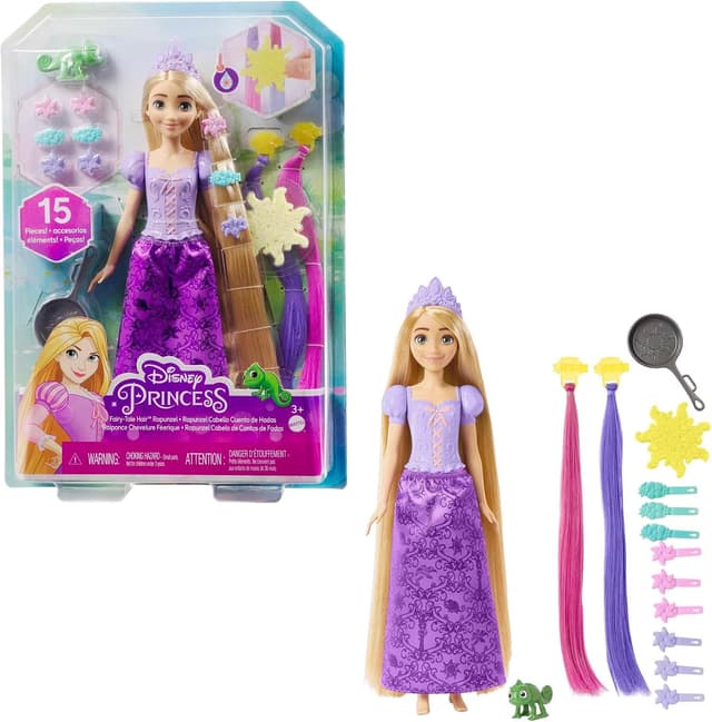 عروسک راپونزل Mattel با موهای افسانهای پرنسس دیزنی عروسک راپونزل Mattel با موهای افسانهای پرنسس دیزنی