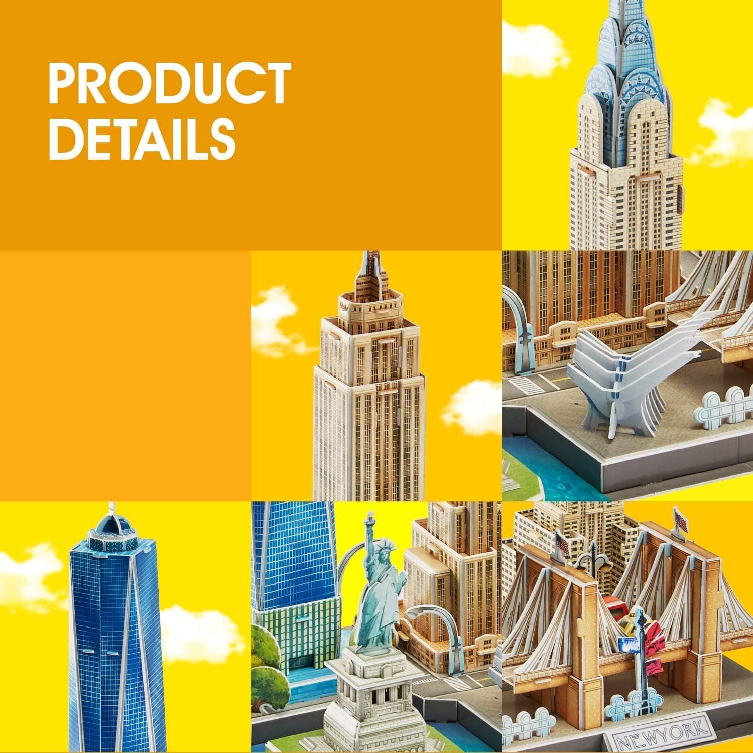 پازل سهبعدی CubicFun City Line نیویورک مدل CUB/MC255H پازل سهبعدی CubicFun City Line نیویورک مدل CUB/MC255H