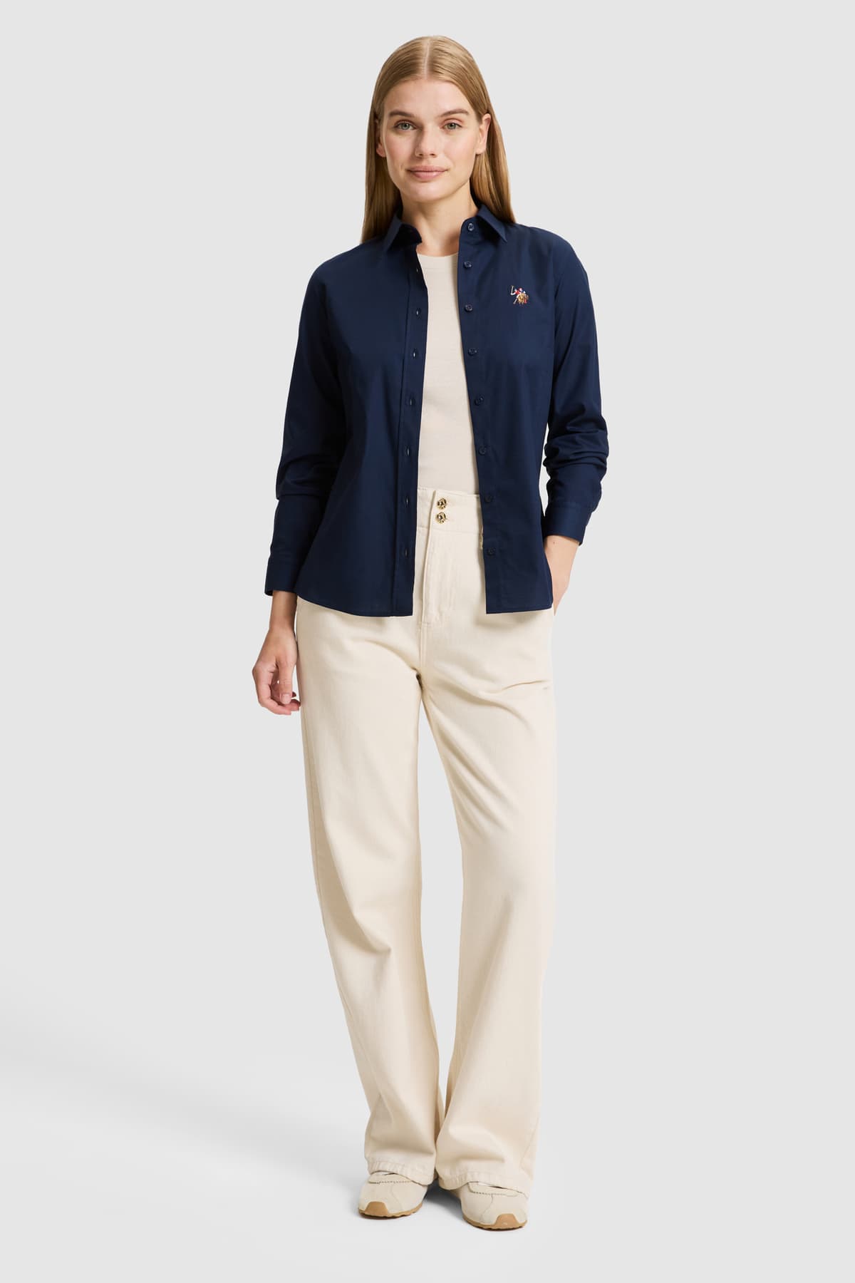 پیراهن زنانه U.S. Polo Assn. سرمهای آستین بلند Basic مدل 50329503-VR033 پیراهن زنانه U.S. Polo Assn. سرمهای آستین بلند Basic مدل 50329503-VR033
