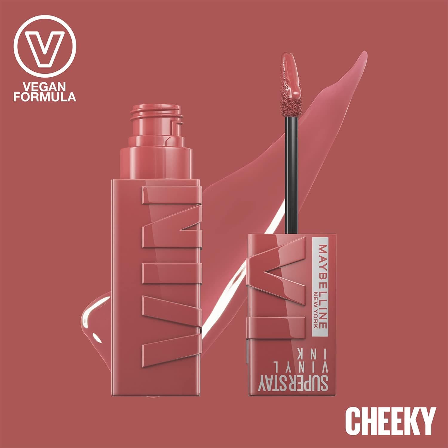 ست آرایشی Maybelline رژ لب مایع Super Stay Vinyl Ink 35 Cheeky مداد ژل Tattoo Liner ست آرایشی Maybelline رژ لب مایع Super Stay Vinyl Ink 35 Cheeky مداد ژل Tattoo Liner