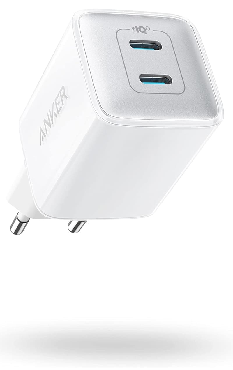 شارژر Anker Nano 521 با توان 40W، PIQ 3.0، دو درگاه USB-C، سفید مدل A2038 شارژر Anker Nano 521 با توان 40W، PIQ 3.0، دو درگاه USB-C، سفید مدل A2038