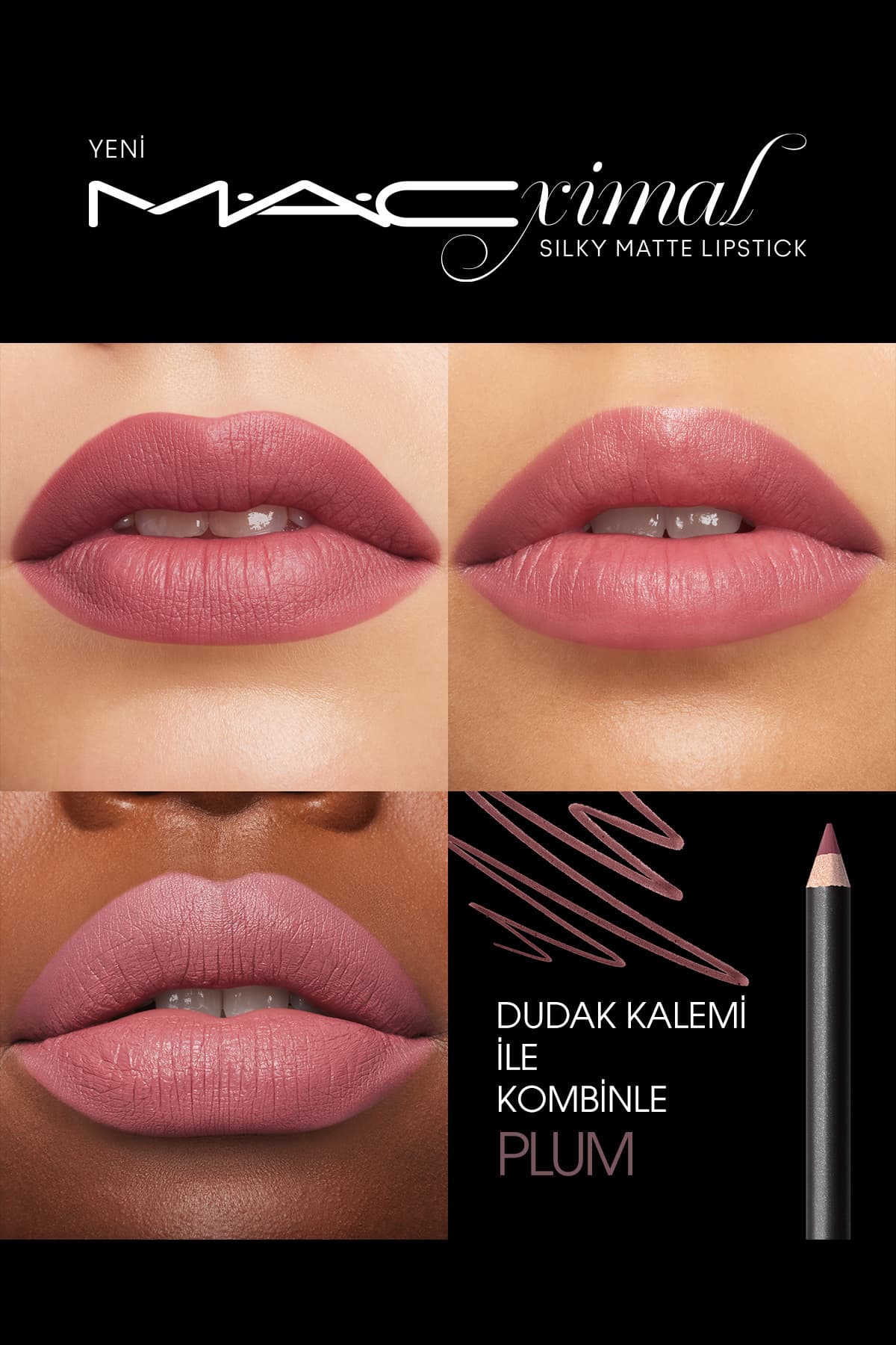 رژ لب Mac MACximal Mini مات ابریشمی مدل Mehr 1.8g رژ لب Mac MACximal Mini مات ابریشمی مدل Mehr 1.8g