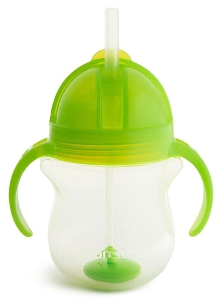 لیوان آموزشی Munchkin با نوک کلیکلاک و نی 207ml سبز 6 ماهه لیوان آموزشی Munchkin با نوک کلیکلاک و نی 207ml سبز 6 ماهه