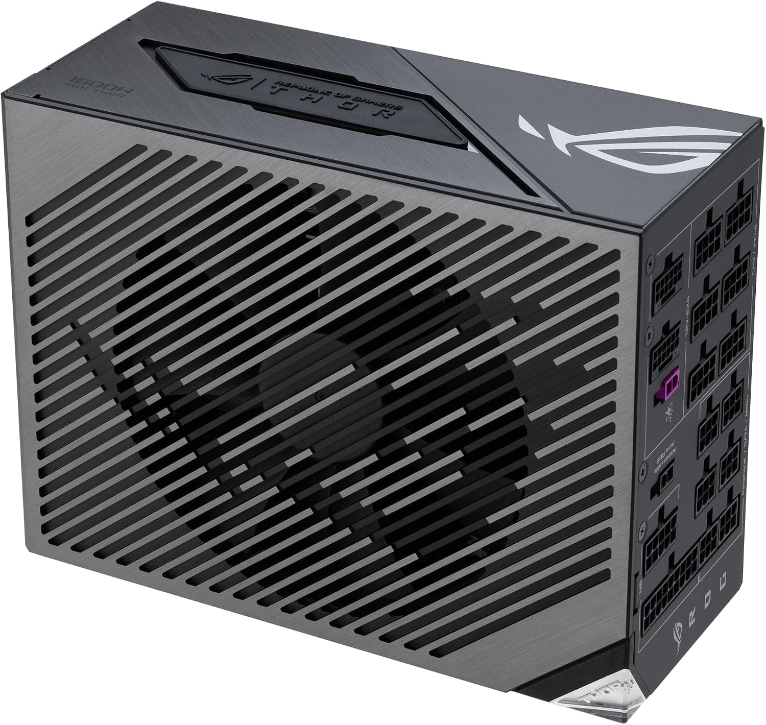 منبع تغذیه گیمینگ ASUS ROG Thor 1600W Titanium III EVO تمام ماژولار مشکی مدل 90YE00VB-B0NA00 منبع تغذیه گیمینگ ASUS ROG Thor 1600W Titanium III EVO تمام ماژولار مشکی مدل 90YE00VB-B0NA00