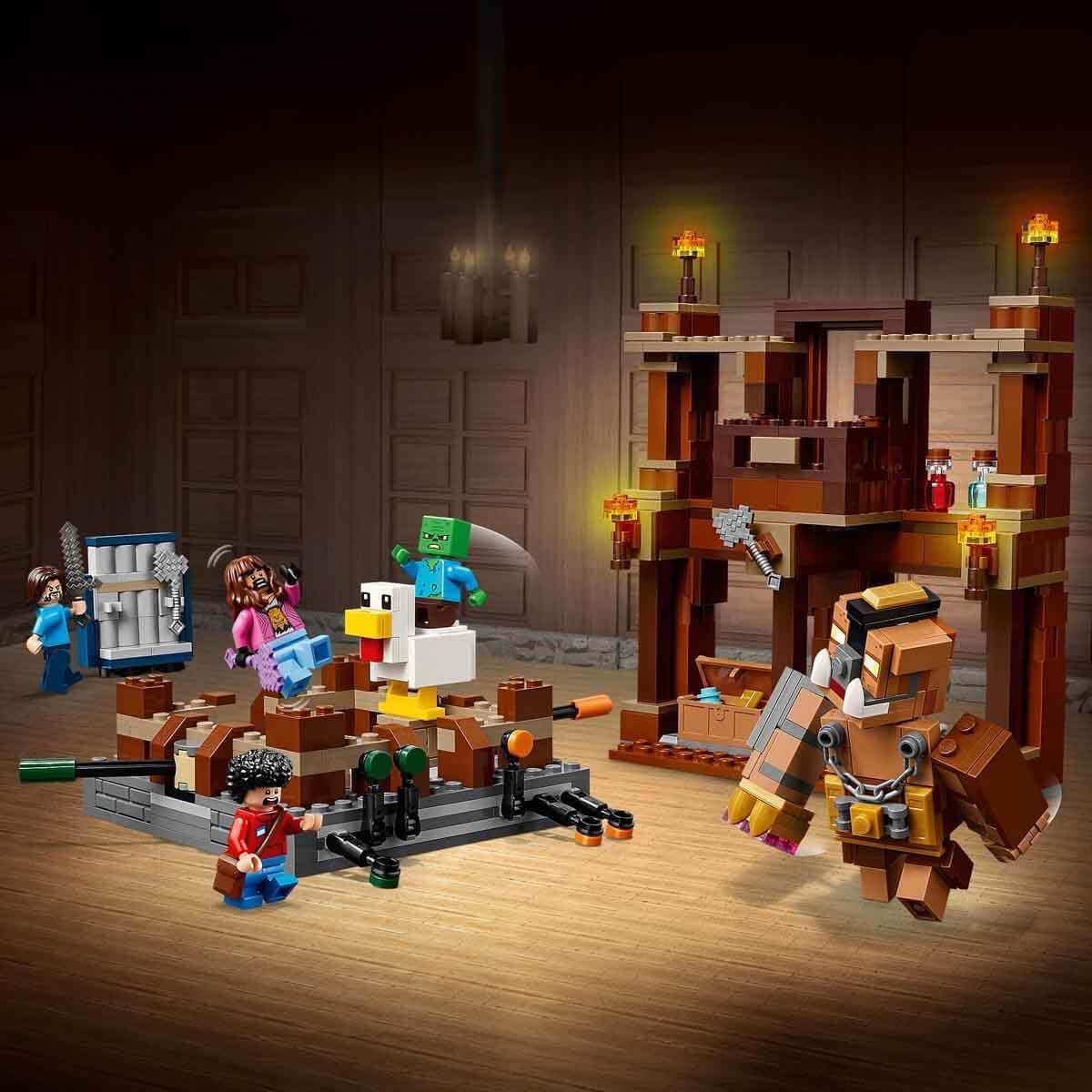 لگو Minecraft Woodland Mansion Fighting Ring مدل 21272 لگو Minecraft Woodland Mansion Fighting Ring مدل 21272