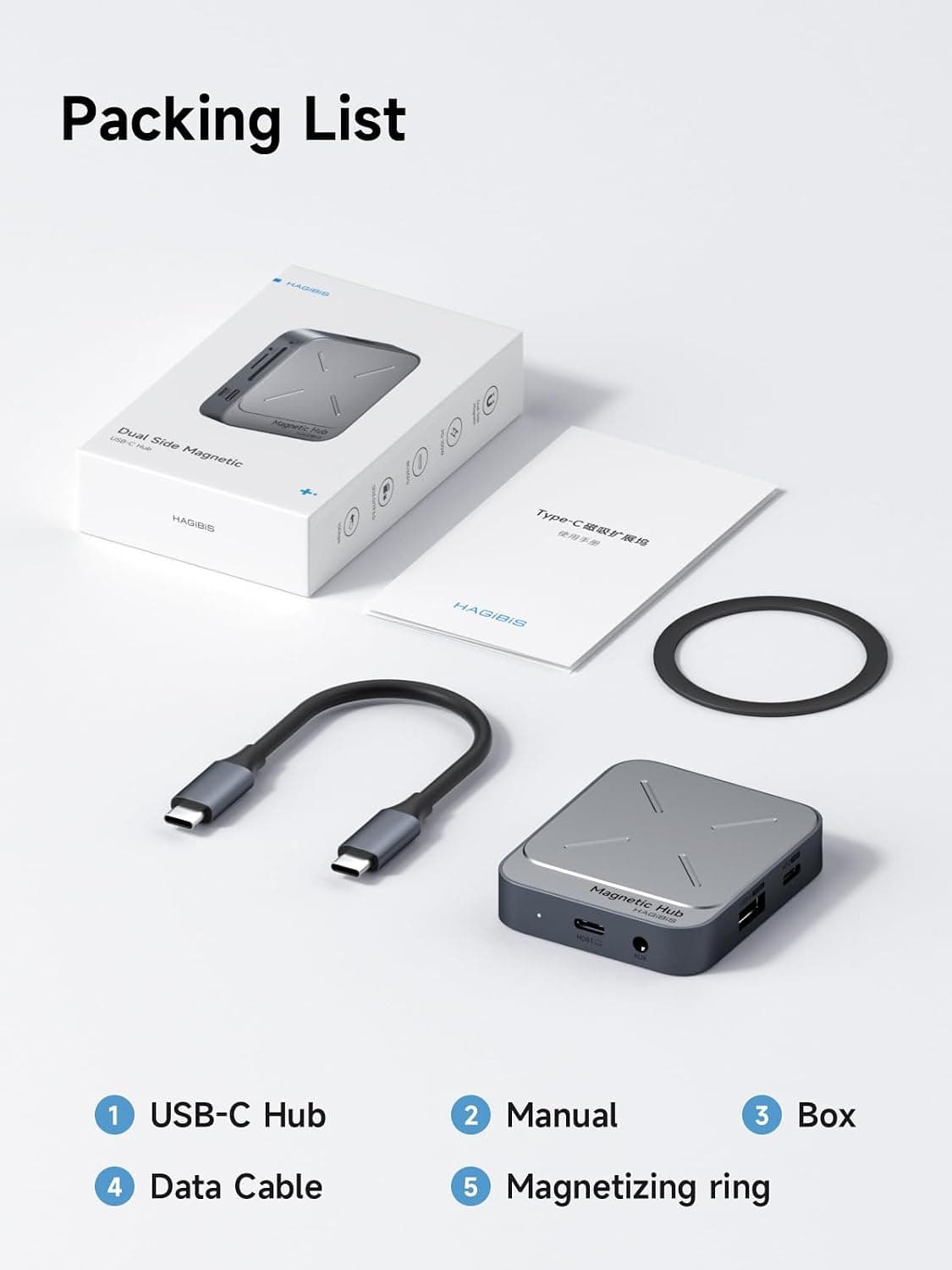 هاب ۷ در ۱ USB-C مغناطیسی Hagibis با Magsafe مدل TC100 هاب ۷ در ۱ USB-C مغناطیسی Hagibis با Magsafe مدل TC100