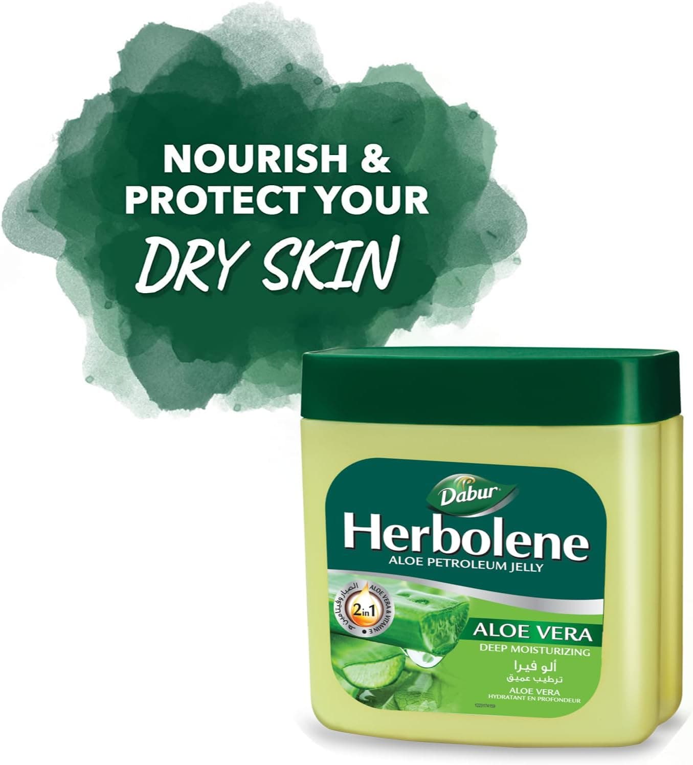 وازلین Dabur Herbolene با آلوئه ورا و ویتامین E 425+115ml وازلین Dabur Herbolene با آلوئه ورا و ویتامین E 425+115ml
