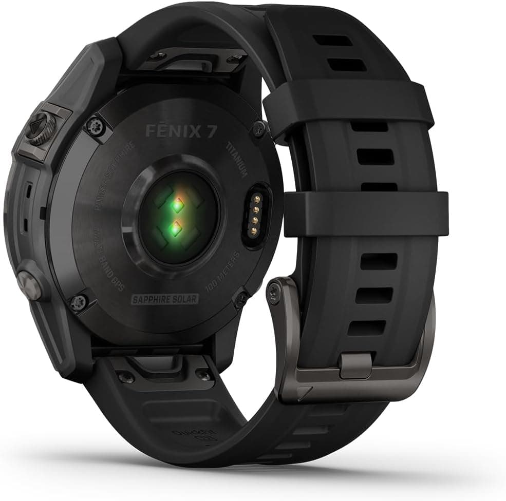 ساعت هوشمند Garmin fenix 7 Sapphire Solar تیتانیومی DLC خاکستری کربنی ساعت هوشمند Garmin fenix 7 Sapphire Solar تیتانیومی DLC خاکستری کربنی