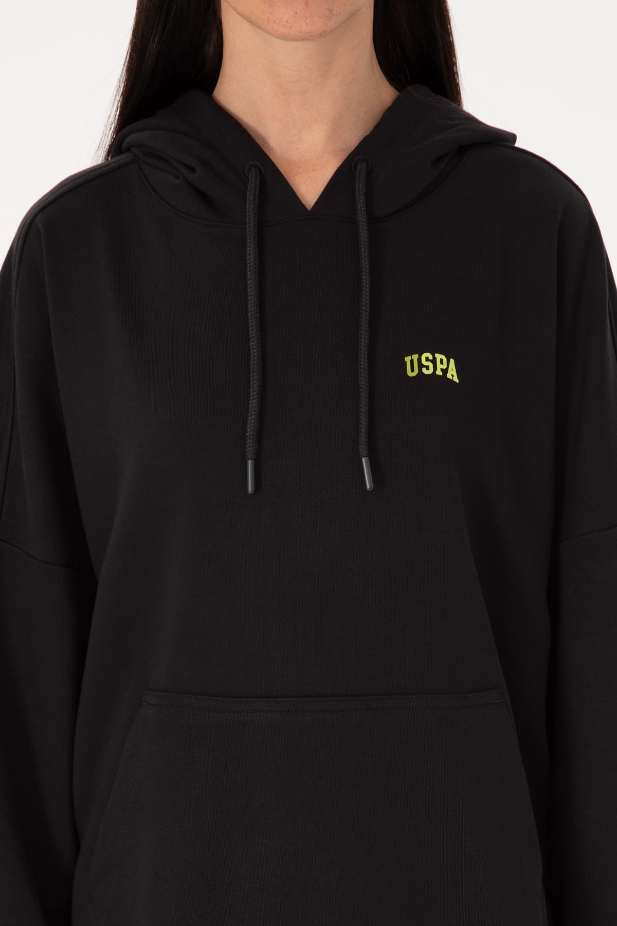 سوئیشرت زنانه U.S. Polo Assn. مشکی کلاهدار بیسیک مدل 50297324-VR046 سوئیشرت زنانه U.S. Polo Assn. مشکی کلاهدار بیسیک مدل 50297324-VR046