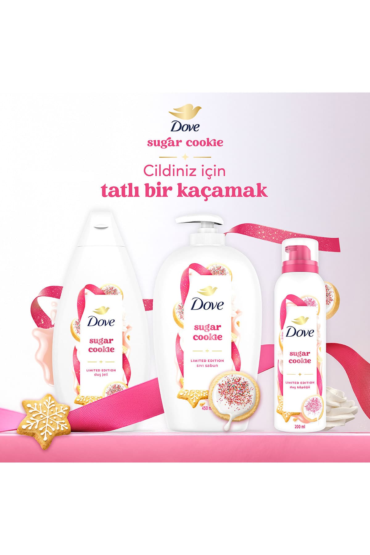 ژل دوش Dove با رایحه Sugar Cookie 450 ml ژل دوش Dove با رایحه Sugar Cookie 450 ml