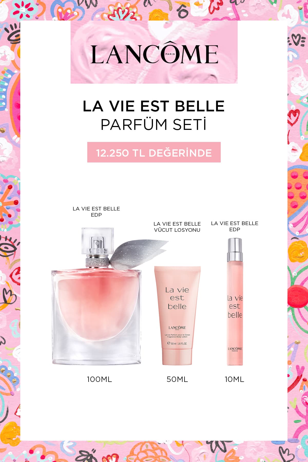 ست ادوپرفیوم Lancome La Vie Est Belle مدل 3614274787580 ست ادوپرفیوم Lancome La Vie Est Belle مدل 3614274787580