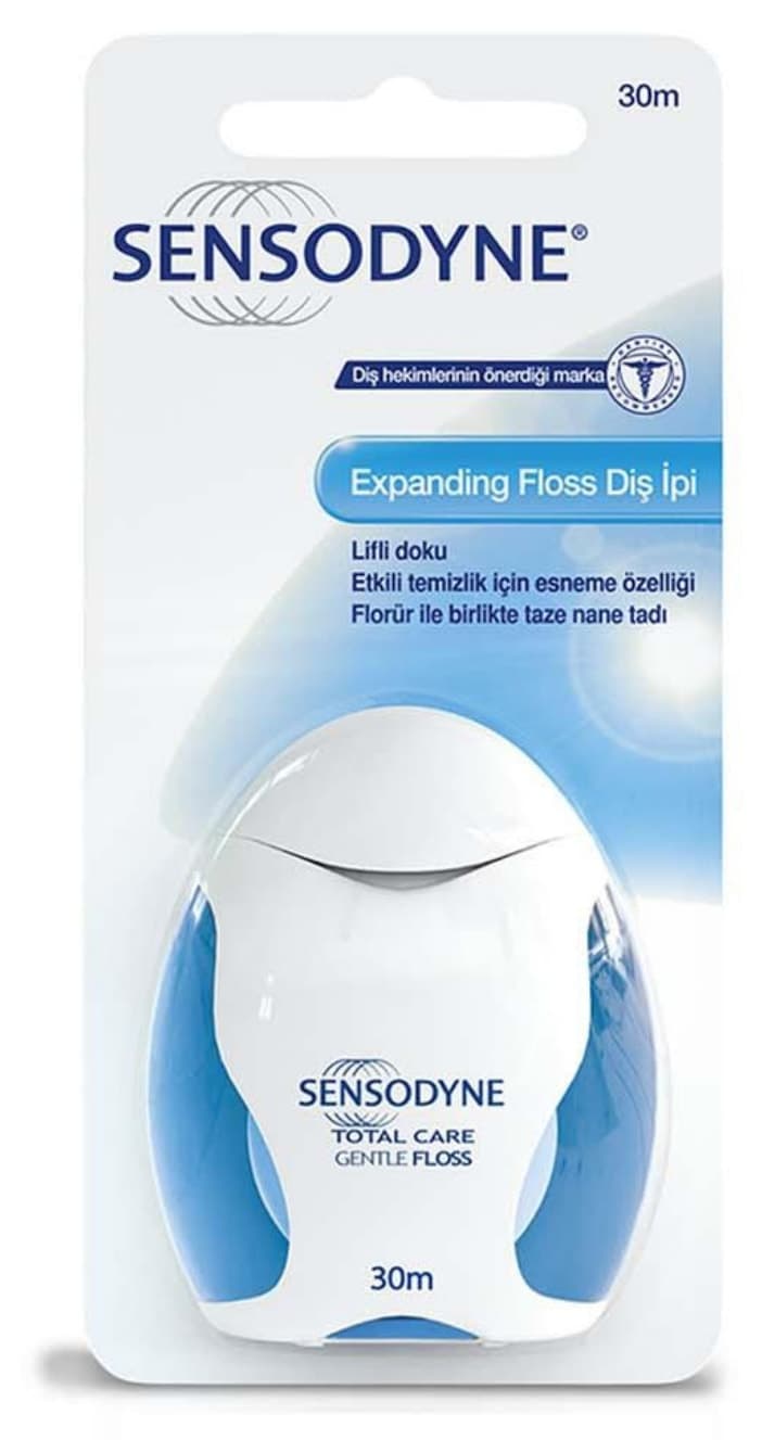 نخ دندان Sensodyne مدل Gentle Floss ۳۰ متری نخ دندان Sensodyne مدل Gentle Floss ۳۰ متری