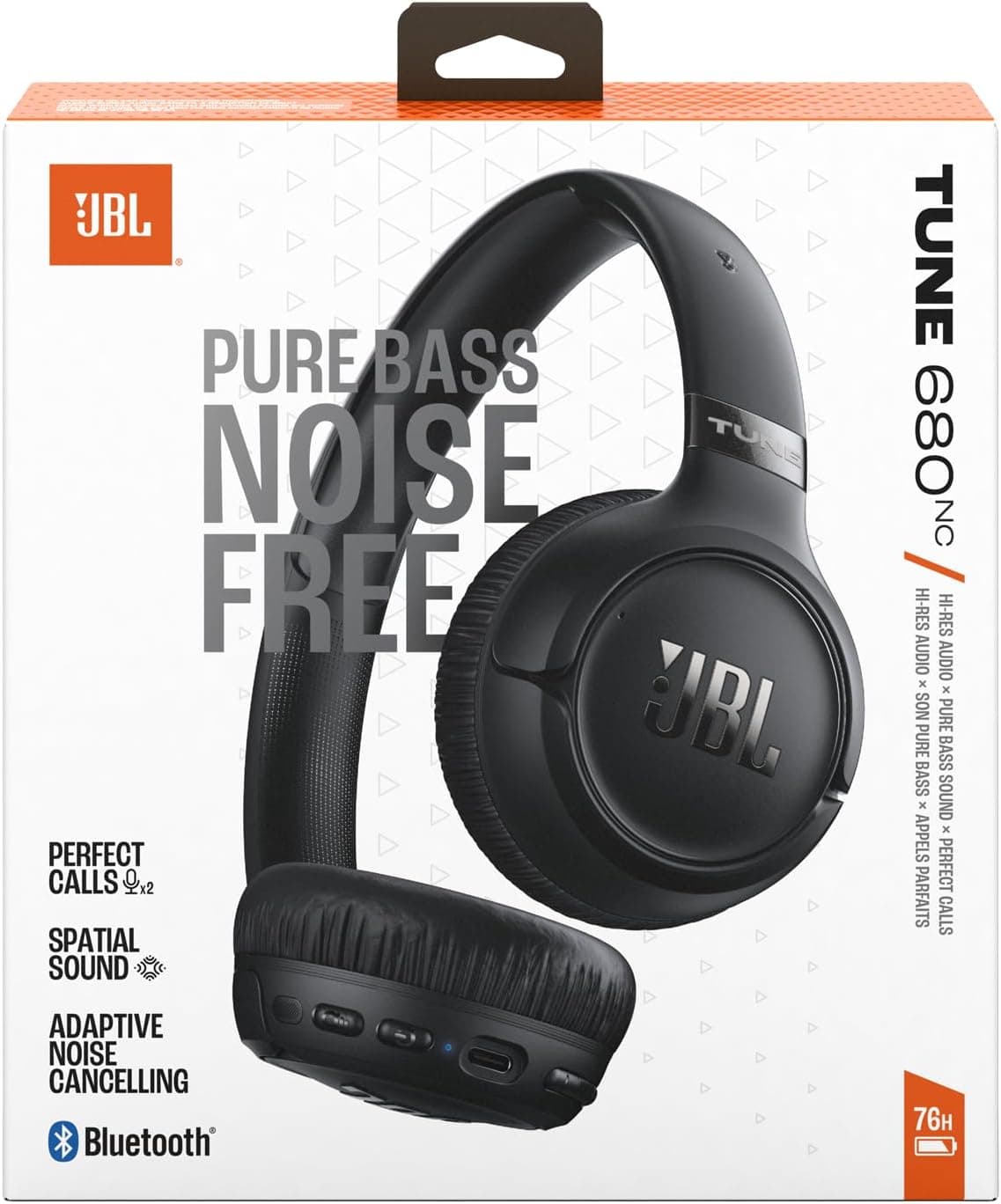 هدفون بیسیم رویگوش با حذف نویز JBL Tune 680NC مشکی مدل JBLT680NCBLK هدفون بیسیم رویگوش با حذف نویز JBL Tune 680NC مشکی مدل JBLT680NCBLK