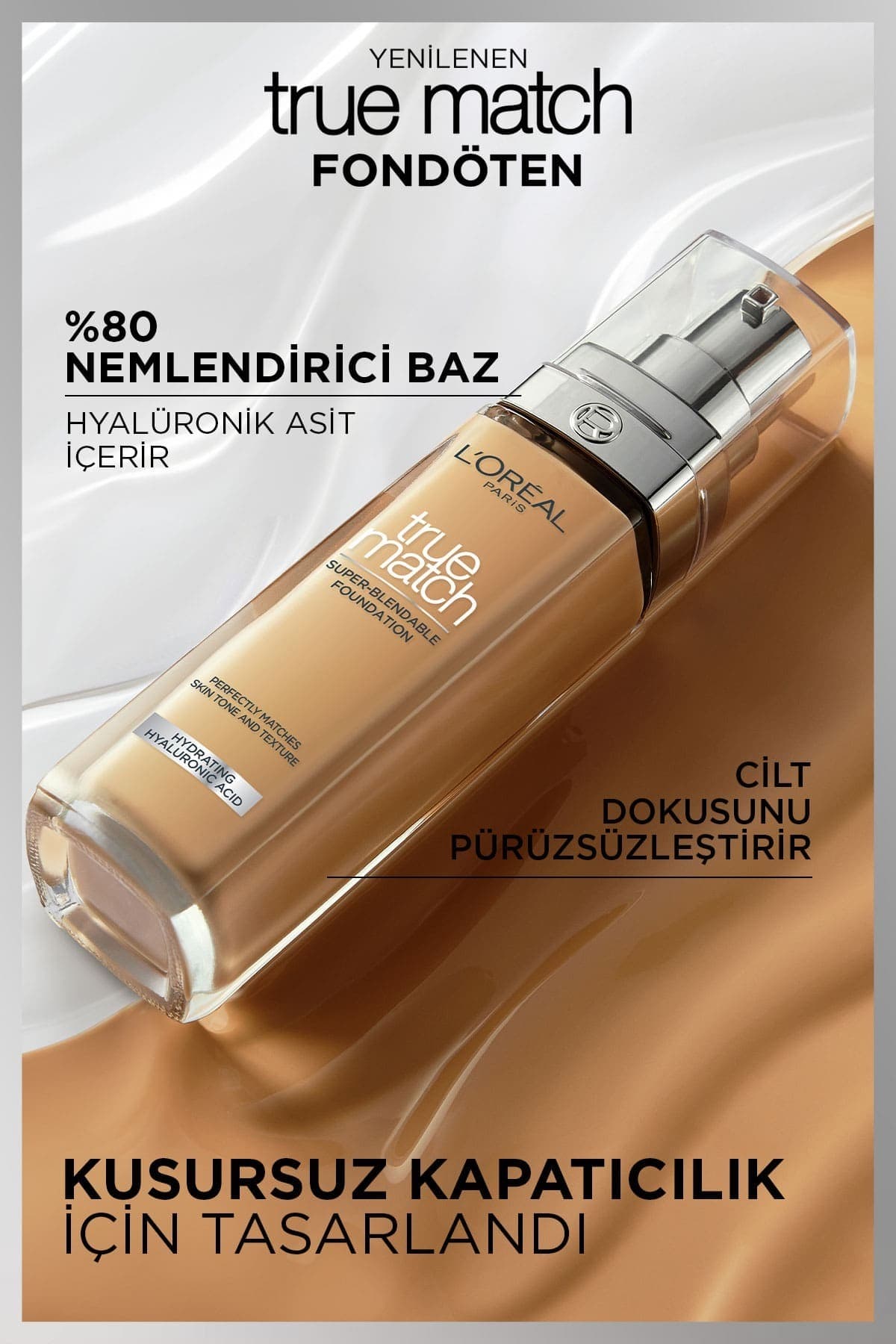 فاندیشن L'Oreal Paris مراقبتکننده مدل True Match با زیرتون خنثی 3N فاندیشن L'Oreal Paris مراقبتکننده مدل True Match با زیرتون خنثی 3N