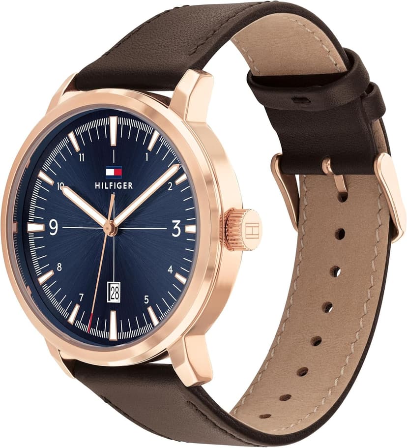 ساعت مچی مردانه Tommy Hilfiger آنالوگ سه عقربه بند چرمی Essential ساعت مچی مردانه Tommy Hilfiger آنالوگ سه عقربه بند چرمی Essential