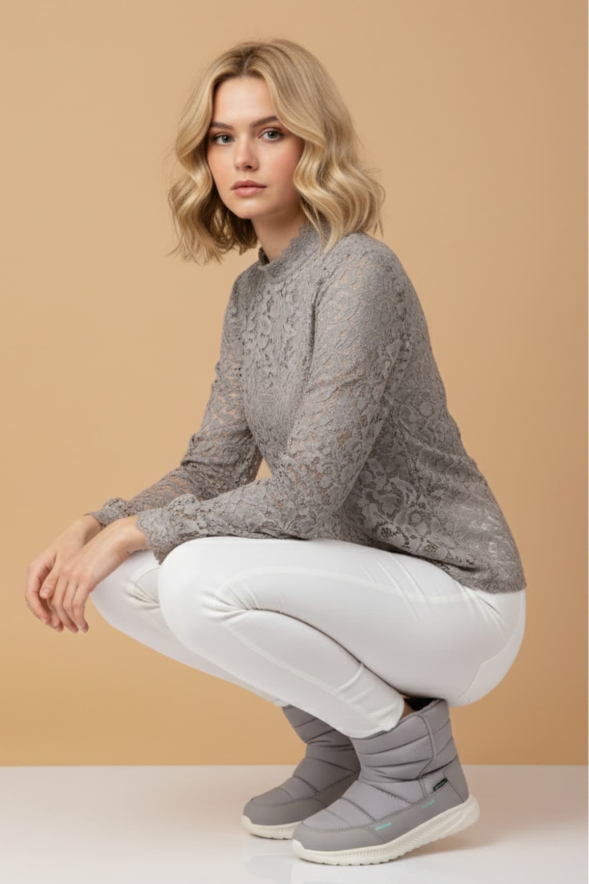 بوت برفی یونیسکس U.S. Polo Assn. خاکستری ضدآب چسبی با آستر گرم Vocal بوت برفی یونیسکس U.S. Polo Assn. خاکستری ضدآب چسبی با آستر گرم Vocal