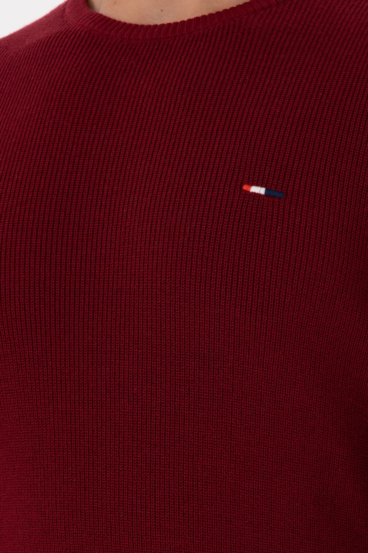 پلیور مردانه U.S. Polo Assn. فیت اسلیم یقه گرد زرشکی مدل 50298282-VR014 پلیور مردانه U.S. Polo Assn. فیت اسلیم یقه گرد زرشکی مدل 50298282-VR014