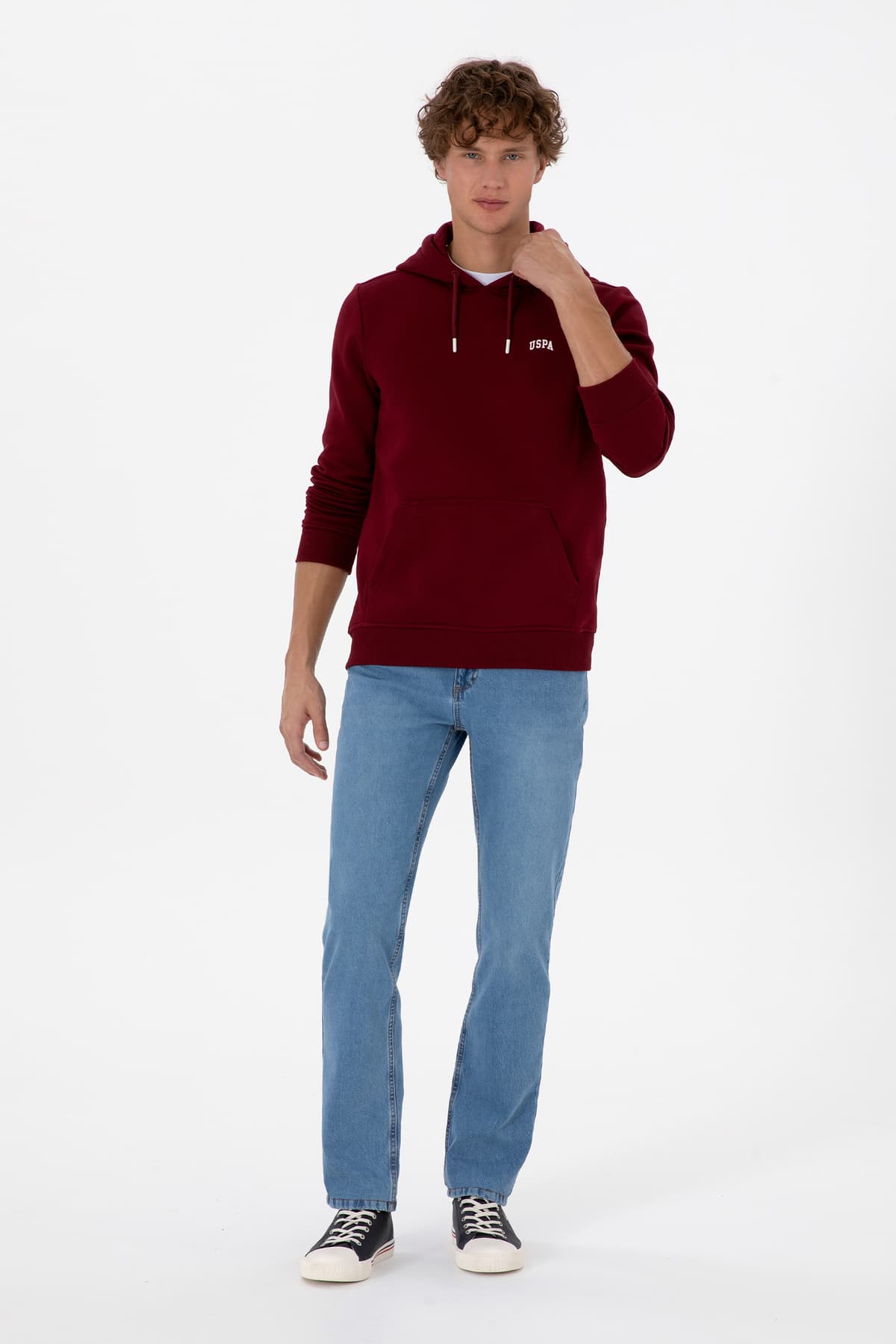 سوئیشرت مردانه U.S. Polo Assn. هودیدار شاردون زرشکی فیت معمولی مدل 50315582-VR014 سوئیشرت مردانه U.S. Polo Assn. هودیدار شاردون زرشکی فیت معمولی مدل 50315582-VR014