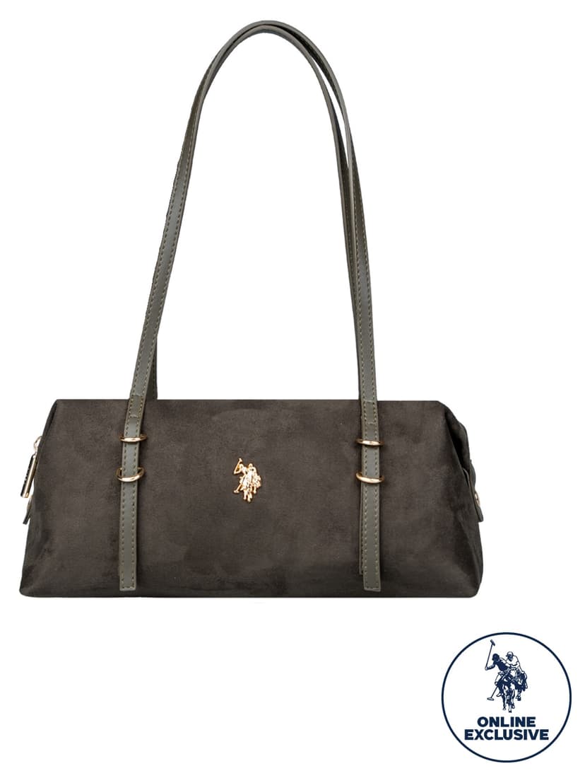 کیف دوشی زنانه U.S. Polo Assn. خاکی مدل Us26311 کیف دوشی زنانه U.S. Polo Assn. خاکی مدل Us26311