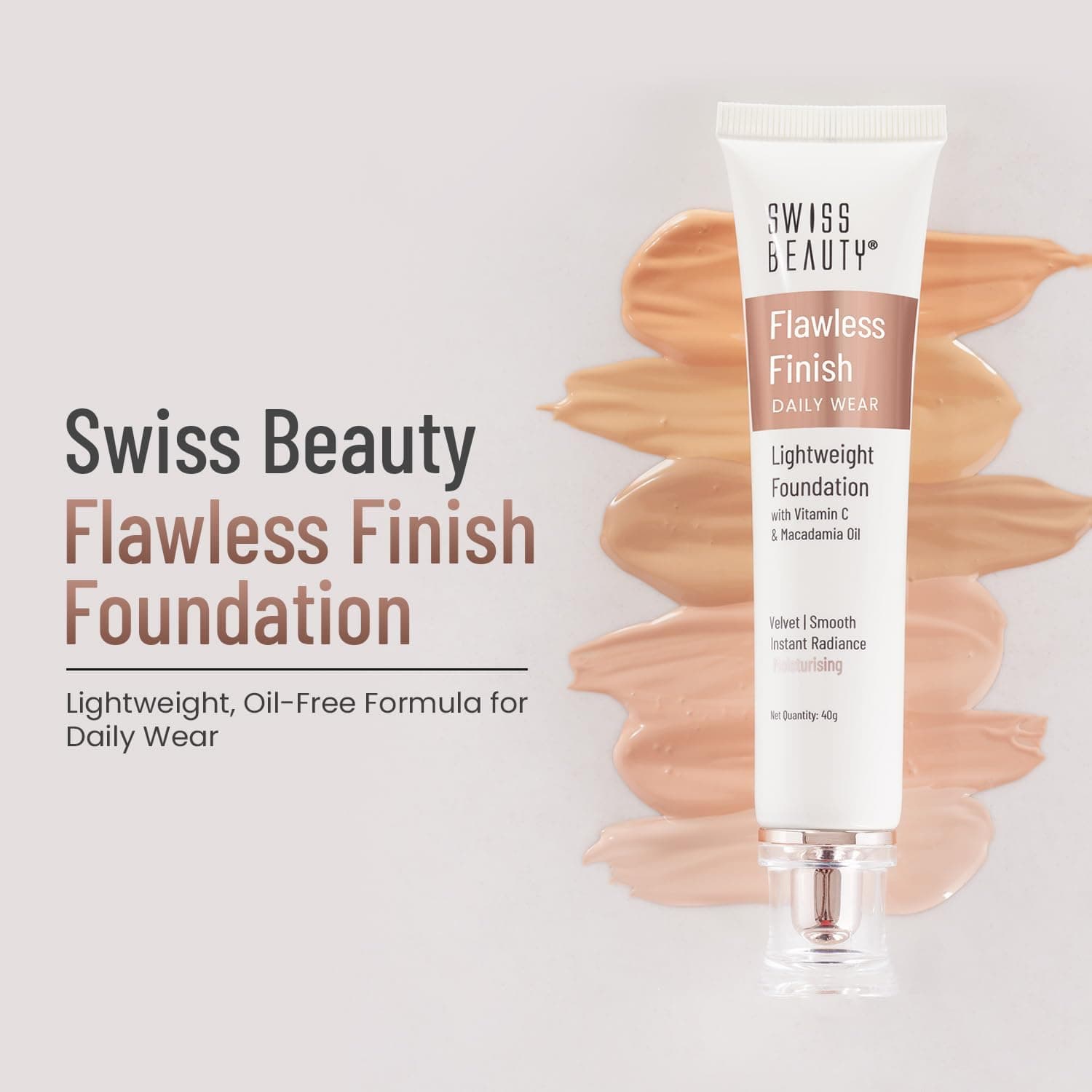 کرم پودر SWISS BEAUTY سبک مدل SB-502 رنگ سفید عاجی کرم پودر SWISS BEAUTY سبک مدل SB-502 رنگ سفید عاجی