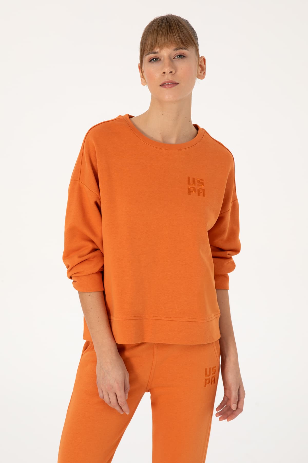 سوئیشرت زنانه U.S. Polo Assn. مسی یقه گرد ساده مدل 50313565-VR182 سوئیشرت زنانه U.S. Polo Assn. مسی یقه گرد ساده مدل 50313565-VR182