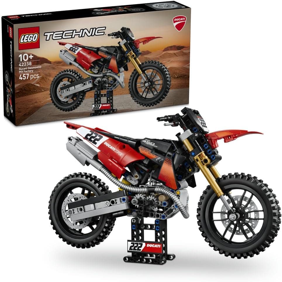 لگو Technic Ducati Desmo450 MX Factory موتورسیکلت ساختنی مدل 42238 لگو Technic Ducati Desmo450 MX Factory موتورسیکلت ساختنی مدل 42238