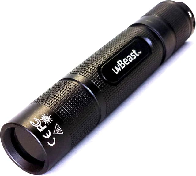 چراغقوه فرابنفش uvBeast مشکی با LED فرابنفش 5 هستهای مدل V3 365nm Mini چراغقوه فرابنفش uvBeast مشکی با LED فرابنفش 5 هستهای مدل V3 365nm Mini