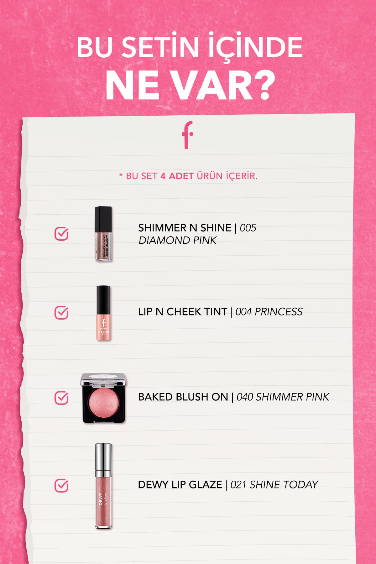 ست آرایشی ۴ تکه Flormar Suger Plum Fairy ست آرایشی ۴ تکه Flormar Suger Plum Fairy