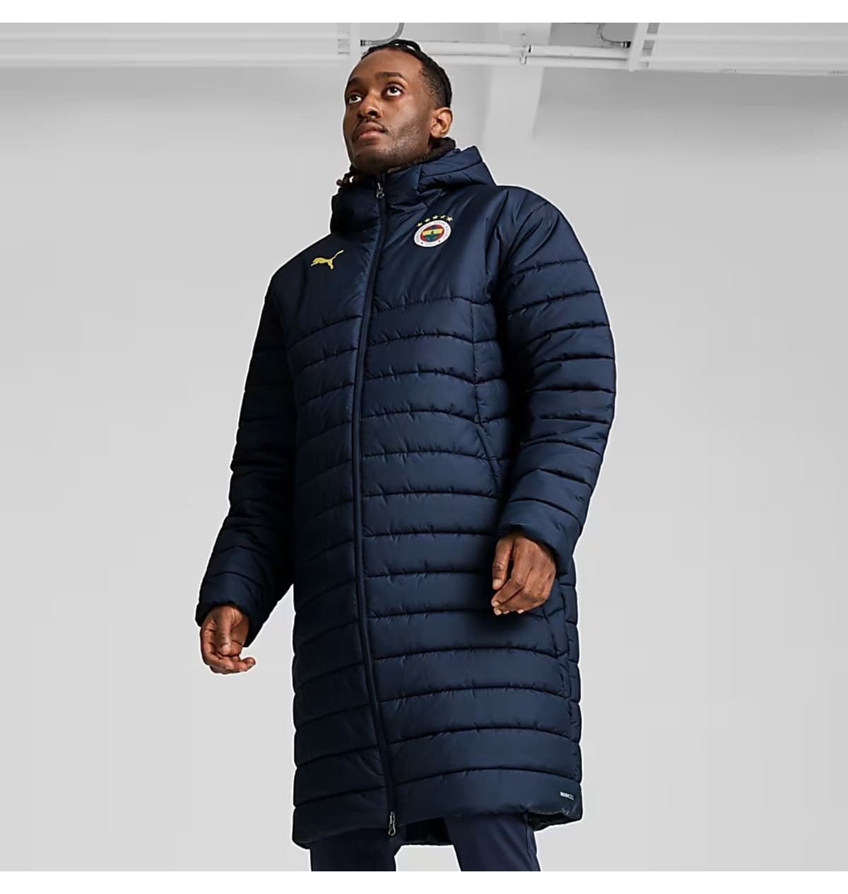 ژاکت مردانه Puma Fenerbahçe FSK Bench بلند تیم اصلی سرمهای مدل 778158-12 ژاکت مردانه Puma Fenerbahçe FSK Bench بلند تیم اصلی سرمهای مدل 778158-12