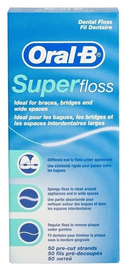 نخ دندان Oral-B Super Floss 50 عدد نخ دندان Oral-B Super Floss 50 عدد