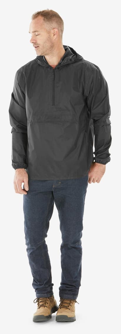 بارانی مردانه Decathlon Quechua اوتدور سیاه مدل Raincut بارانی مردانه Decathlon Quechua اوتدور سیاه مدل Raincut
