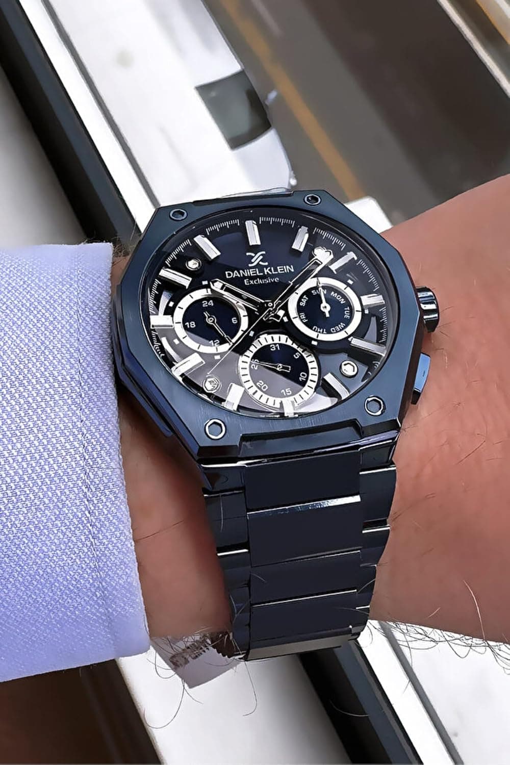 ساعت مردانه Daniel Klein Exclusive بند فولادی سرمهای ضد آب 3 ATM مدل Dke2074C6 ساعت مردانه Daniel Klein Exclusive بند فولادی سرمهای ضد آب 3 ATM مدل Dke2074C6