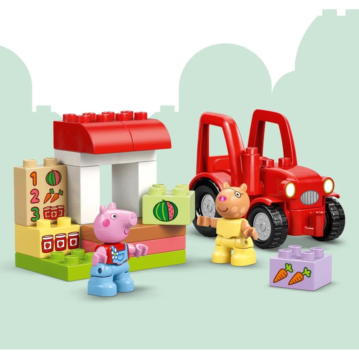 لگو DUPLO Peppa Pig تراکتور و بازار مدل 10468 لگو DUPLO Peppa Pig تراکتور و بازار مدل 10468