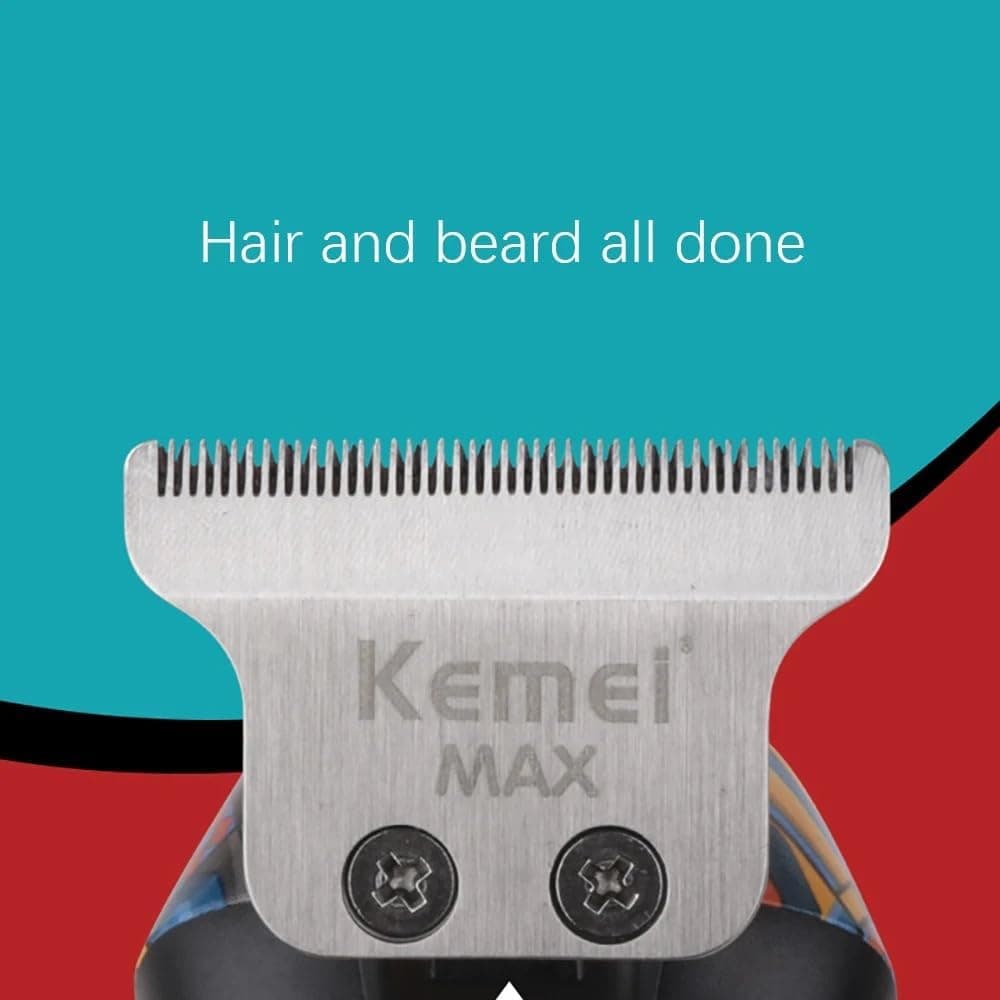 ماشین اصلاح موی سر و صورت مردانه KEMEI بیسیم و شارژی با نمایشگر LCD مدل KM-MAX5090 ماشین اصلاح موی سر و صورت مردانه KEMEI بیسیم و شارژی با نمایشگر LCD مدل KM-MAX5090