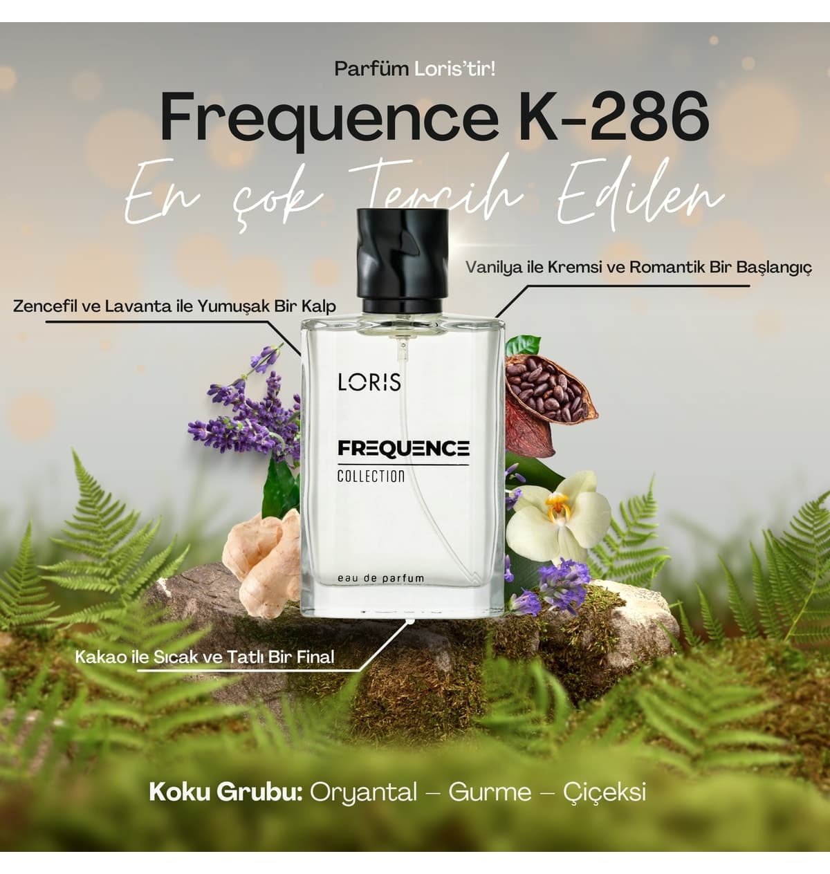 عطر زنانه Loris Frequence مدل K-286 50 ML عطر زنانه Loris Frequence مدل K-286 50 ML