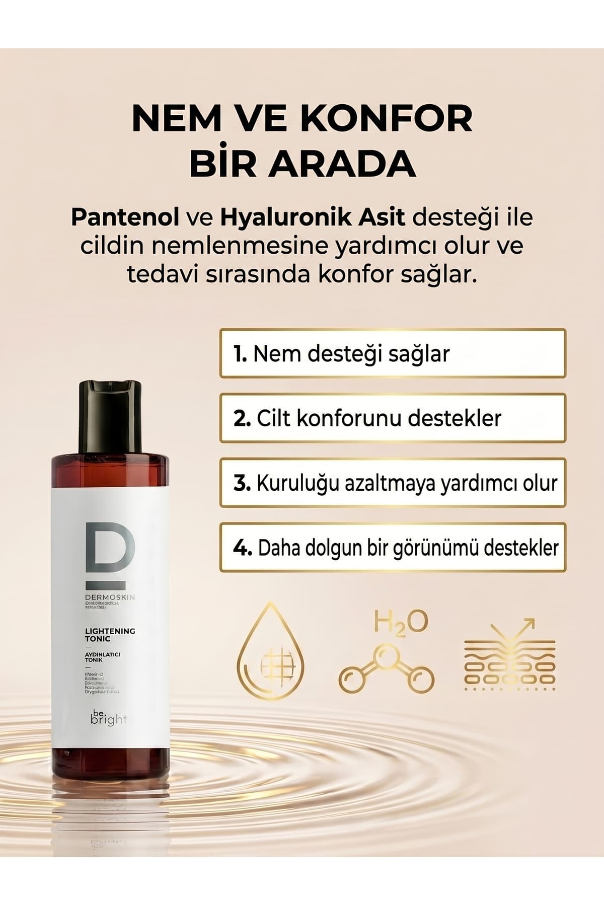 تونیک روشنکننده Dermoskin Be Bright جمعکننده منافذ و ضدلک با اسید هیالورونیک 200 ml تونیک روشنکننده Dermoskin Be Bright جمعکننده منافذ و ضدلک با اسید هیالورونیک 200 ml