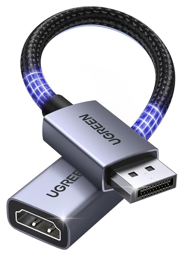 تبدیل DisplayPort به HDMI نر به ماده UGREEN مناسب HP/Dell مدل 0.2M تبدیل DisplayPort به HDMI نر به ماده UGREEN مناسب HP/Dell مدل 0.2M