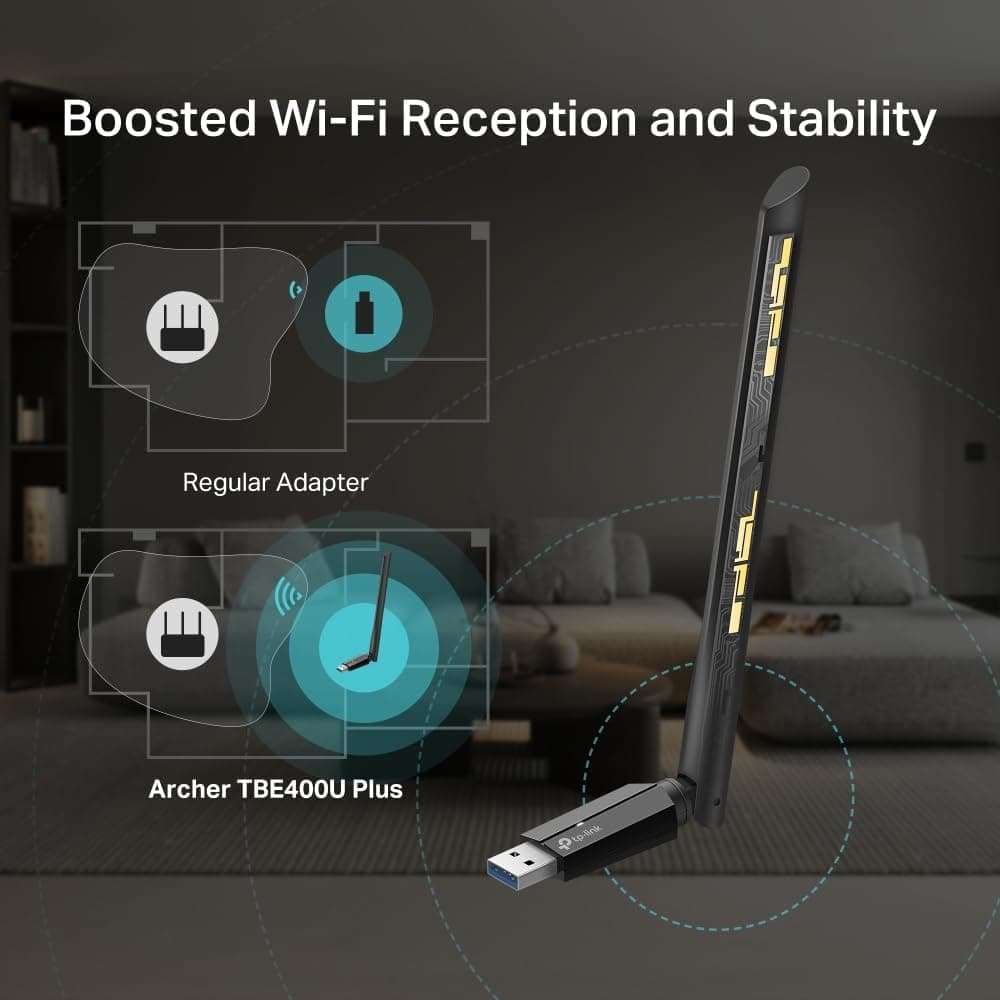آداپتور USB وایفای TP-Link سهباند BE6500 Wi-Fi 7 مدل Archer TBE400U Plus آداپتور USB وایفای TP-Link سهباند BE6500 Wi-Fi 7 مدل Archer TBE400U Plus