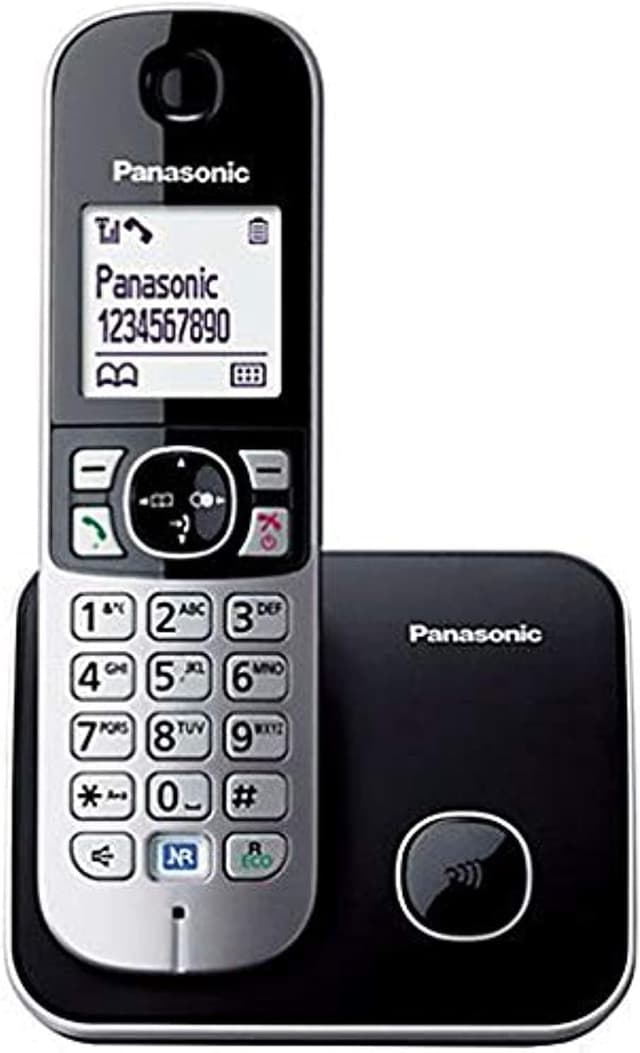 تلفن بیسیم Panasonic تکگوشی DECT مدل KX-TG6811 مشکی و طوسی تلفن بیسیم Panasonic تکگوشی DECT مدل KX-TG6811 مشکی و طوسی