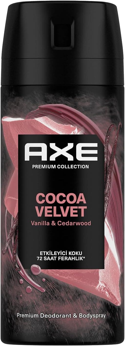 دئودورانت و بادیاسپری مردانه AXE Cocoa Velvet 150 Ml دئودورانت و بادیاسپری مردانه AXE Cocoa Velvet 150 Ml