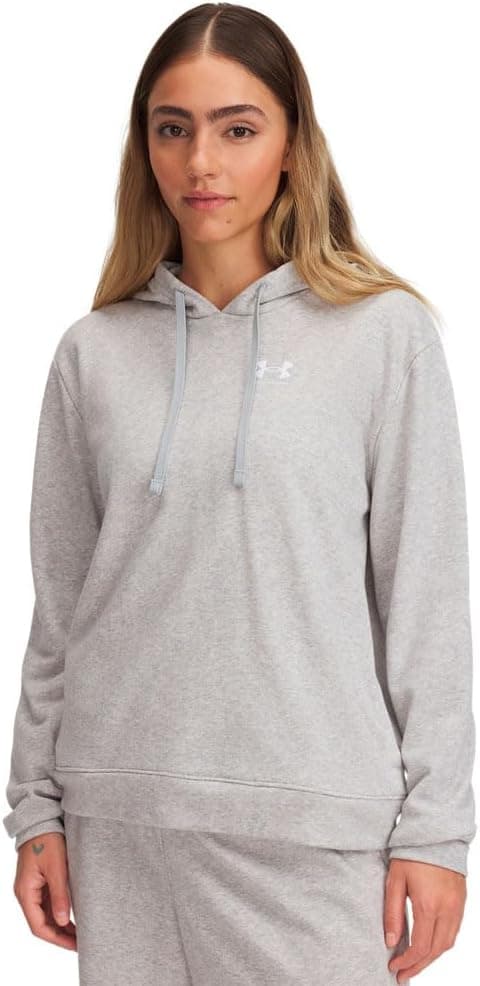 سویشرت کلاهدار آستین کوتاه زنانه Under Armour Rival Terry سویشرت کلاهدار آستین کوتاه زنانه Under Armour Rival Terry
