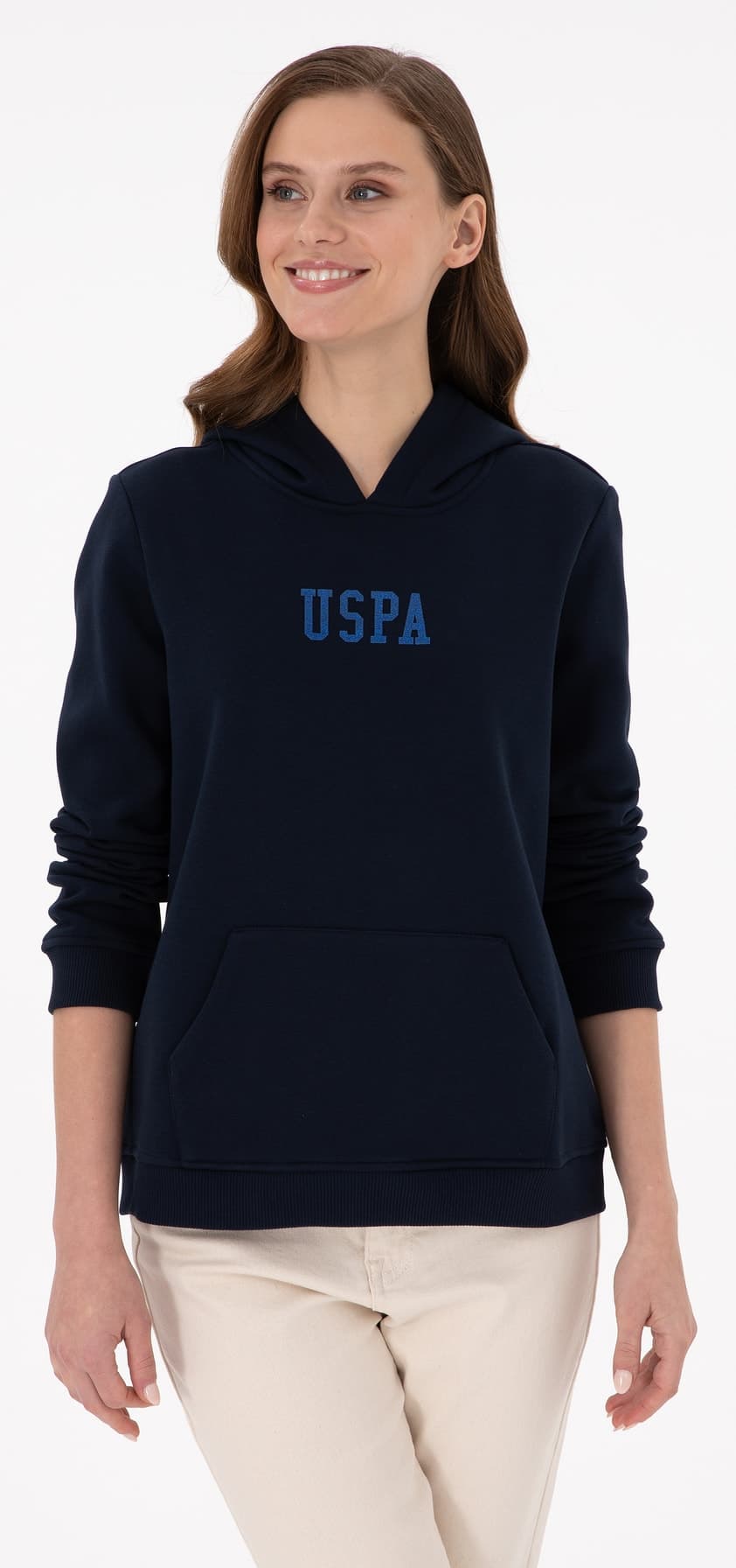 سویشرت زنانه U.S. Polo Assn. سرمهای هودیدار بیسیک مدل 50289536-VR033 سویشرت زنانه U.S. Polo Assn. سرمهای هودیدار بیسیک مدل 50289536-VR033