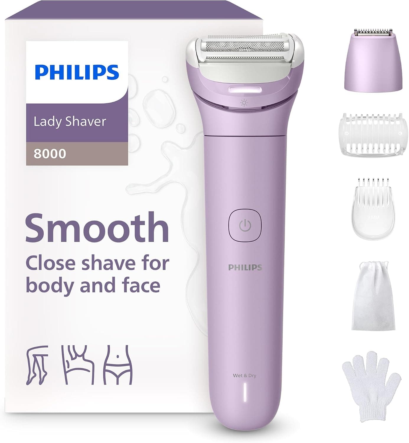 ماشین اصلاح زنانه Philips Lady Shaver سری 8000 بیسیم مدل BRL149/00 ماشین اصلاح زنانه Philips Lady Shaver سری 8000 بیسیم مدل BRL149/00