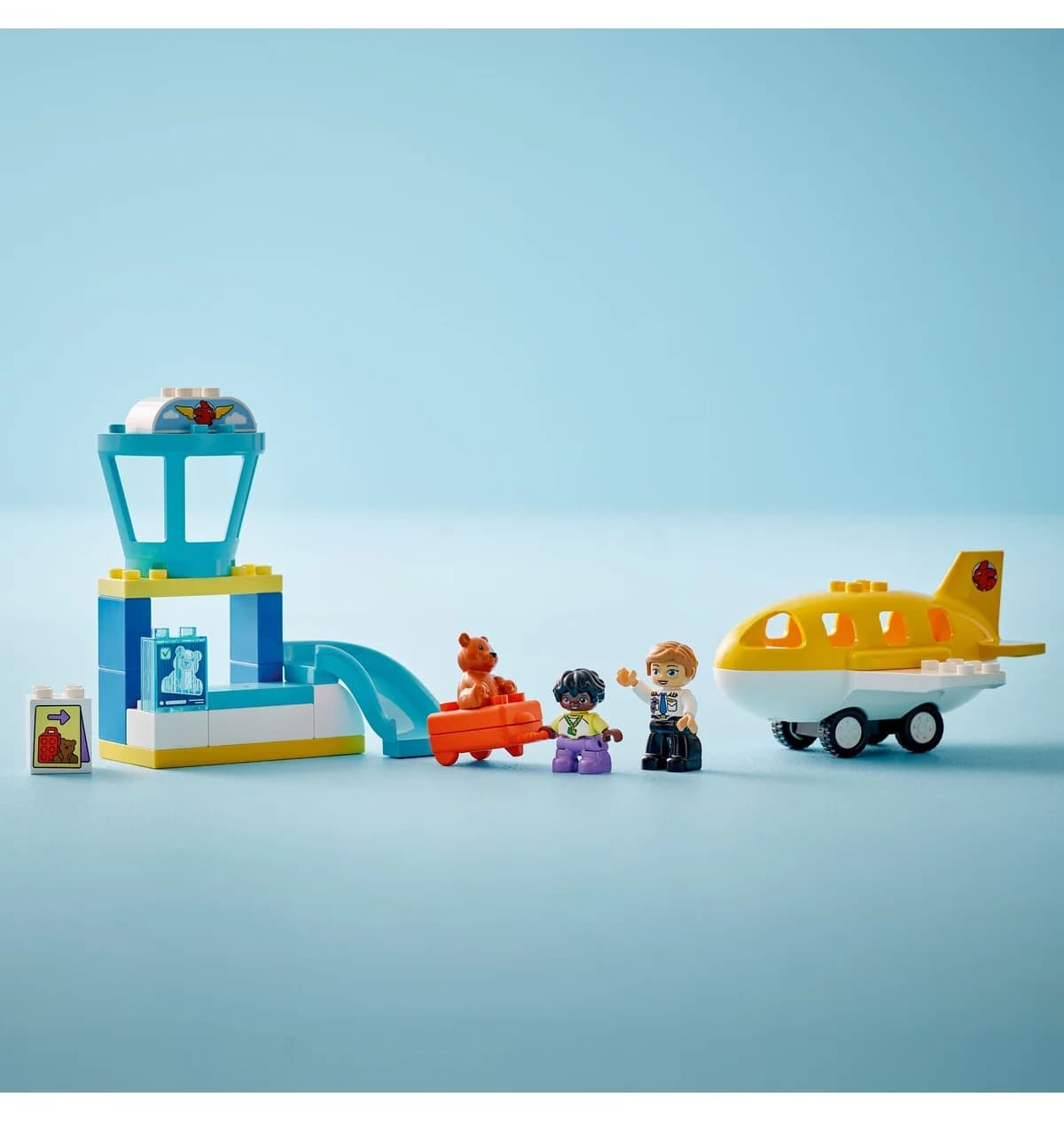 لگو DUPLO تجربه اولین فرودگاه مدل 10443 ۲۳ قطعه لگو DUPLO تجربه اولین فرودگاه مدل 10443 ۲۳ قطعه