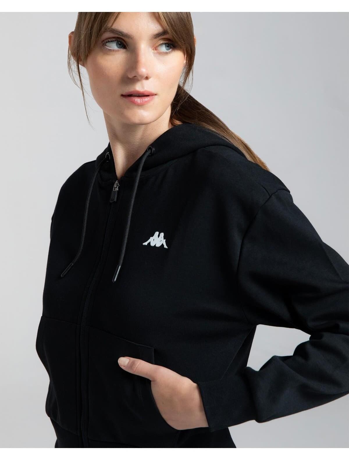 ژاکت ورزشی زنانه Kappa Authentic Moe مشکی مدل 371P62W005 ژاکت ورزشی زنانه Kappa Authentic Moe مشکی مدل 371P62W005