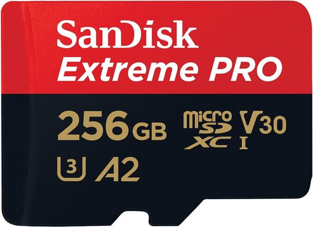 کارت حافظه SanDisk microSDXC ظرفیت 256 GB با آداپتور SD و RescuePRO Deluxe، سرعت تا 200 MB/s، A2 App Performance، UHS-I، Class 10، U3، V30 کارت حافظه SanDisk microSDXC ظرفیت 256 GB با آداپتور SD و RescuePRO Deluxe، سرعت تا 200 MB/s، A2 App Performance، UHS-I، Class 10، U3، V30